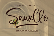 Sauxlle, a Script Font by Integritype Studio (Thumbnail 1 of 15)