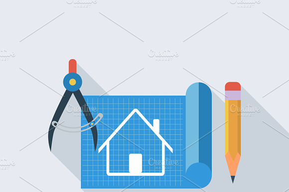 Home Construction Concept.