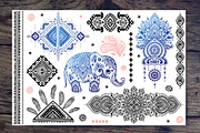 Set of Bohemian style flash tattoos, an Icon by Transia (Thumbnail 2 of 5)