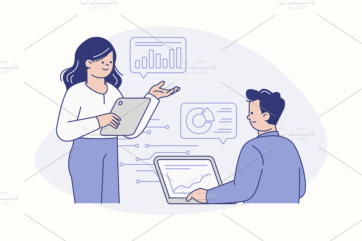 Data Driven Business Illustration, an Object Graphic by Jump Studio (Photo 5 of 12)
