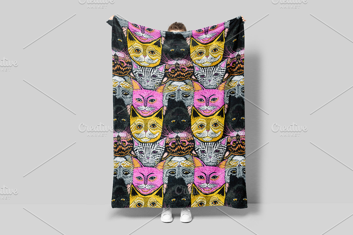 Meow Mix Cats | Seamless Pattern, a Pattern Graphic by PATTERNBASE (Photo 4 of 9)