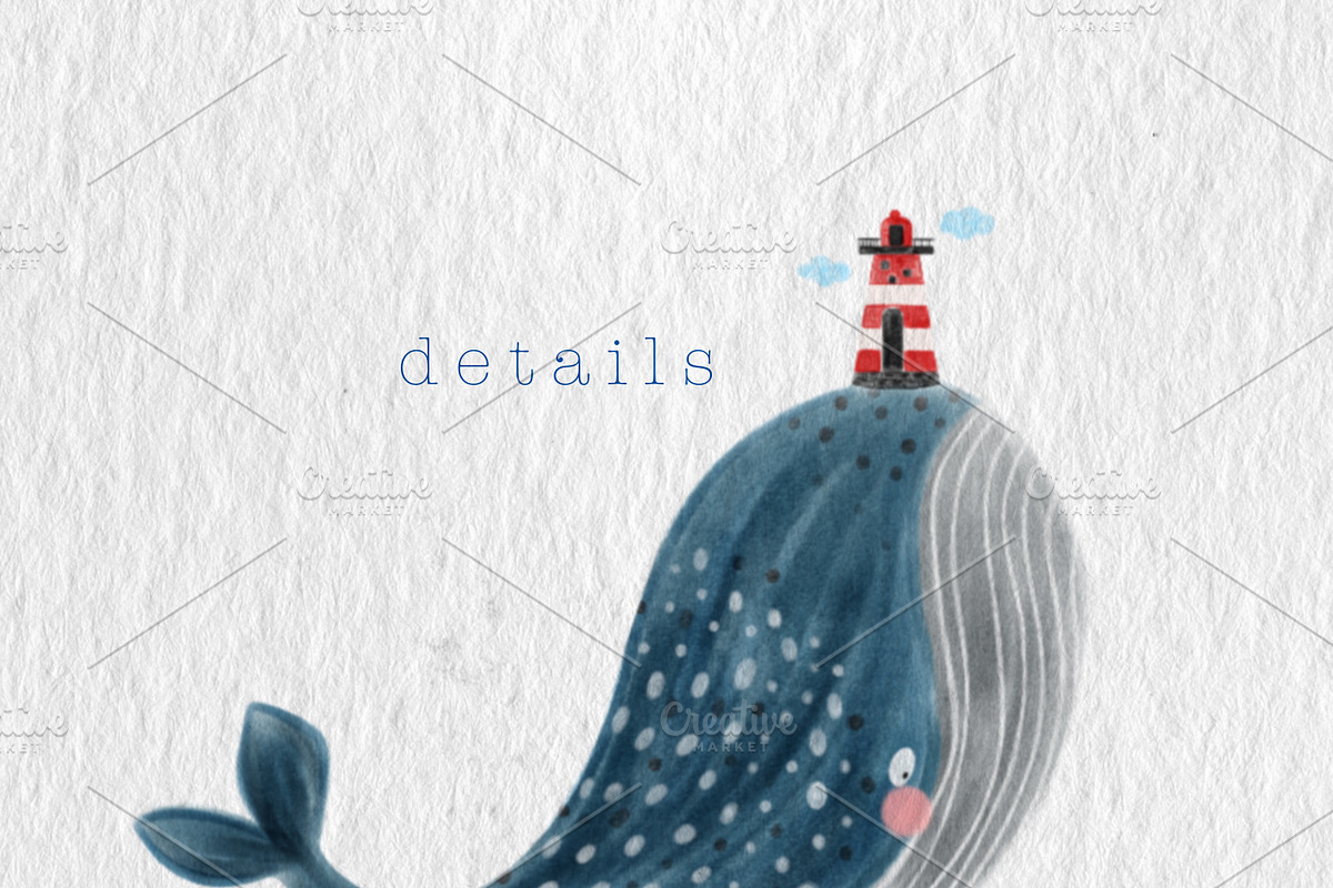 Watercolor Ocean Clipart, an Animal Illustration by Oleksandra Illustrates (Photo 5 of 21)