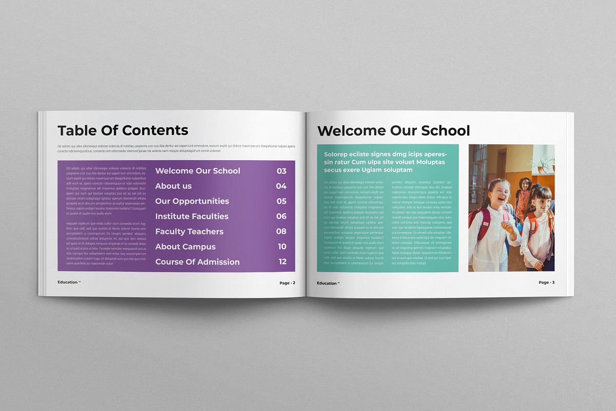 Education Brochure Landscape, a Brochure Template by E-Type (Photo 2 of 7)