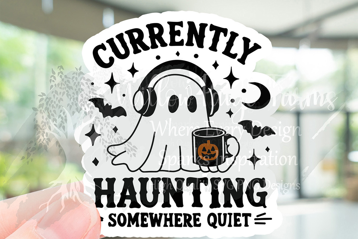 Funny Ghost Halloween introvert, a Seasonal Illustration by Willow Paige Farms (Photo 4 of 8)
