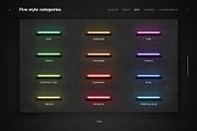 Neon Layer Styles, a Layer Style Add-On by erigon (Thumbnail 5 of 15)