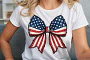 Retro USA Flag Bow PNG, a Seasonal Illustration by Sublimation Artist (Thumbnail 5 of 9)