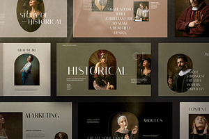 Historical Brand Google Slides, a Presentation Template by Dirtytemp Studio