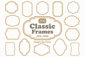 Classic Frame Label Border Bundle
