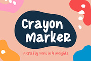 Crayon Marker Font, a Font by Flycatcher Design (Thumbnail 1 of 6)