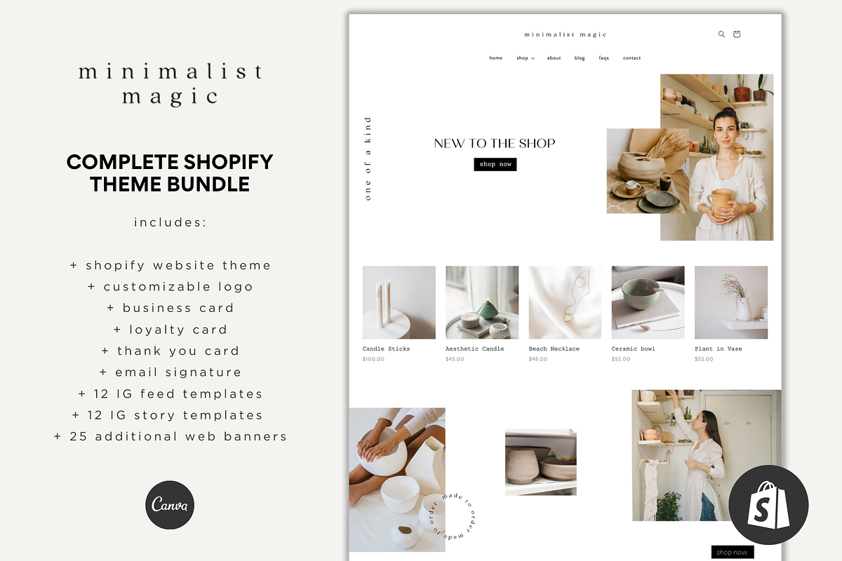 Shopify Theme Bundle | Minimal Magic, a Templates & Theme by Easy Website Themes (Photo 1 of 10)