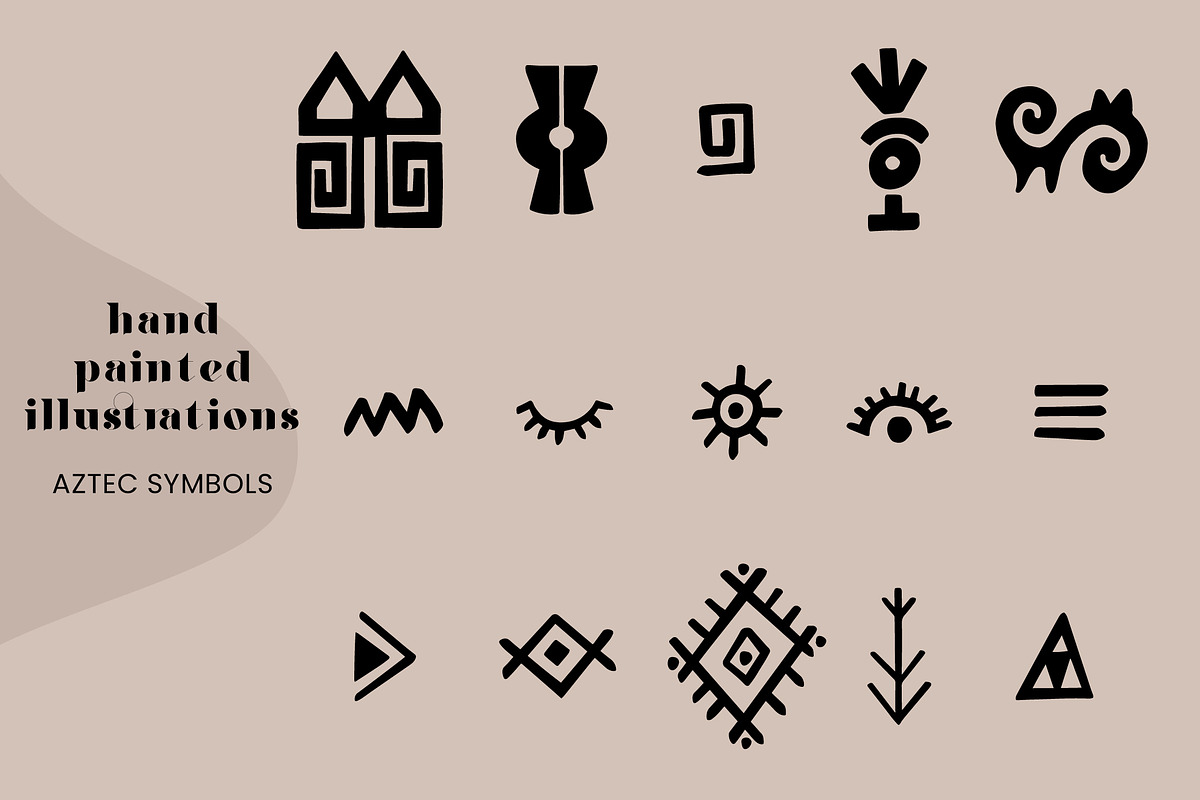 Aztec, Mythology & Abstract, a Decorative Illustration by Camara Design (Photo 5 of 8)