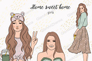 Home Sweet Home Girls, a Person Illustration by GlamArtZhanna (Thumbnail 1 of 4)