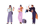 People of different professions set, a Work Illustration by PaperTrident (Thumbnail 14 of 22)