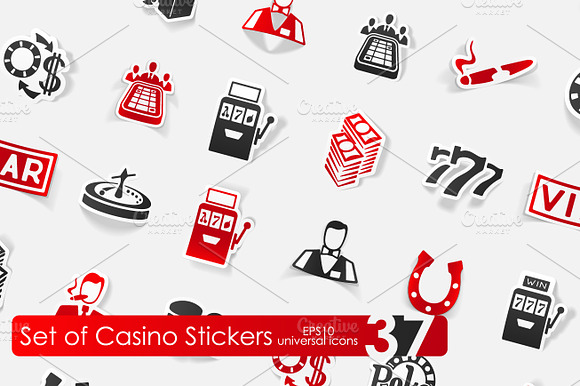 37 Casino Stickers