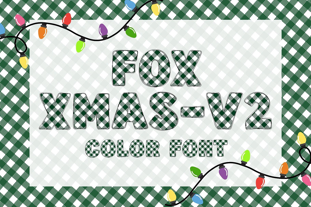 Fox Xmas-V2 Color Font, a Symbol Font by Fox7 By Rattana (Photo 1 of 8)
