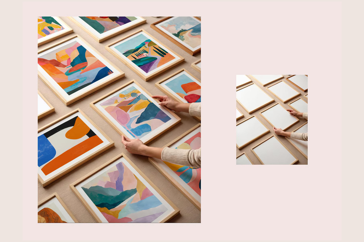 Frames Mockups Bundle - 10 Mockups, a Household Mockup by Tomasz Ganclerz (Photo 5 of 10)