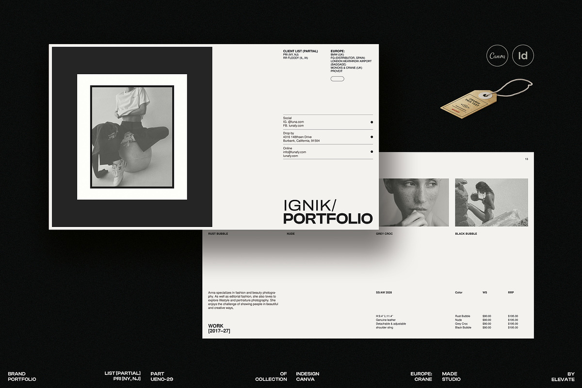 Brand Portfolio Template, a Presentation Template by Studio Elevate (Photo 1 of 12)