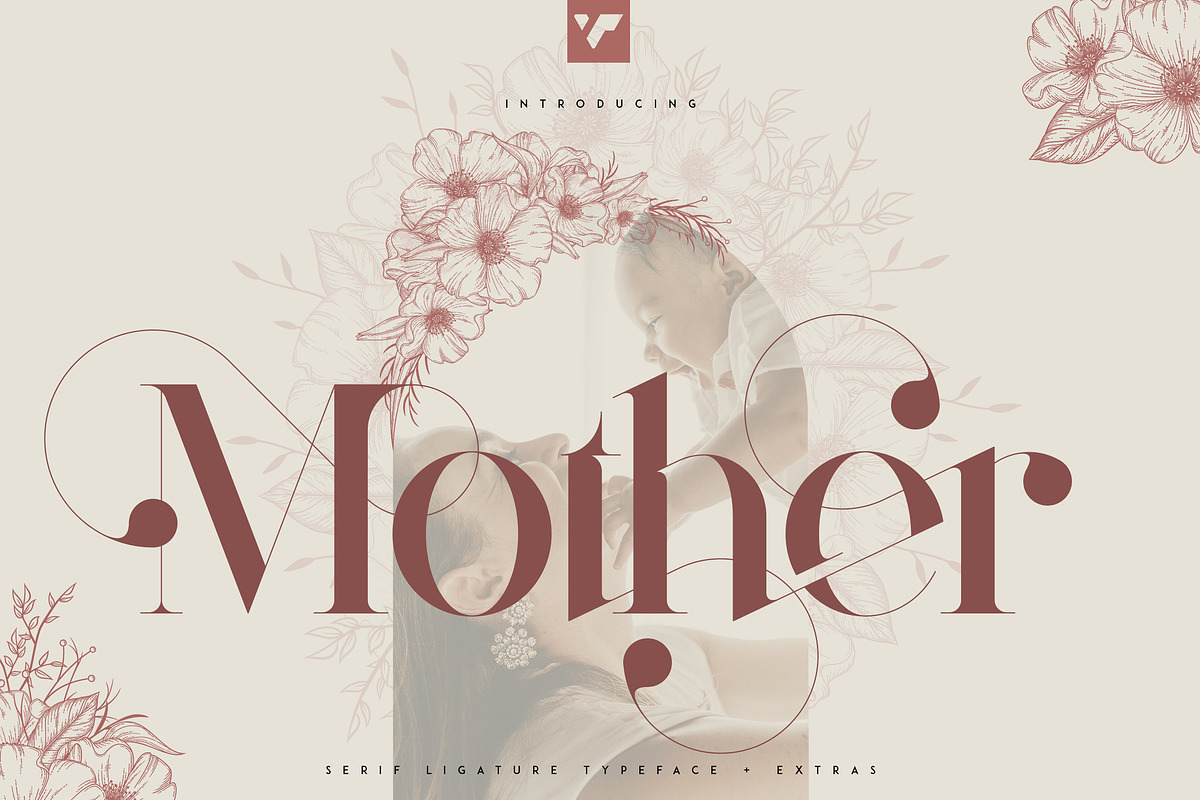 Mother Serif Typeface - 5 weights, a Serif Font by VP Fonts (Photo 1 of 13)