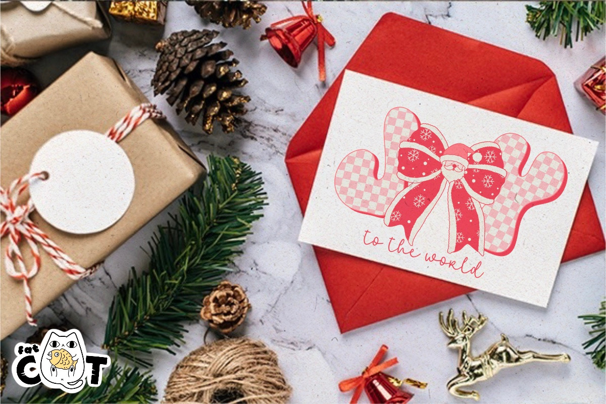 Pink Girly Xmas Sublimation Clipart, a Graphic by FatCat_Design (Photo 6 of 7)