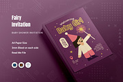 Fairy Baby Shower Invitation, an Invitation Template by Fannan Studio (Thumbnail 1 of 2)