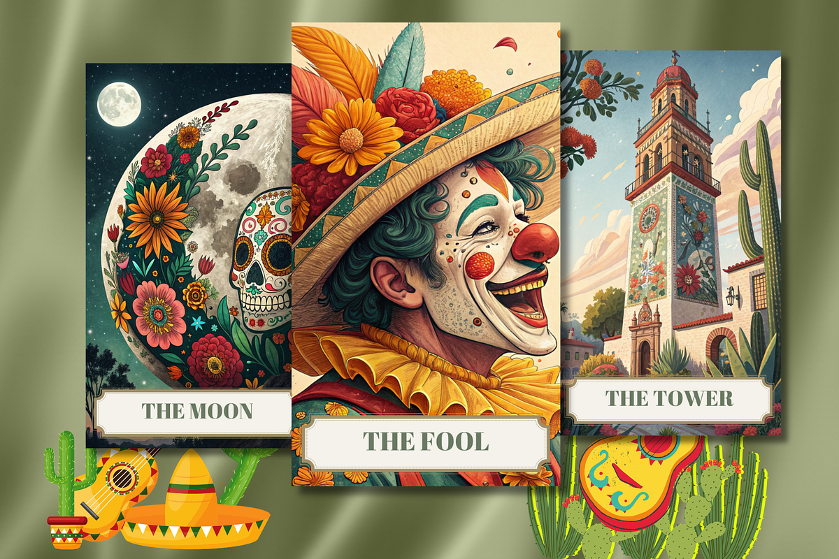 Mexico Tarot Deck Mexican Art Tarot, an Illustration by Mugio (Photo 4 of 5)
