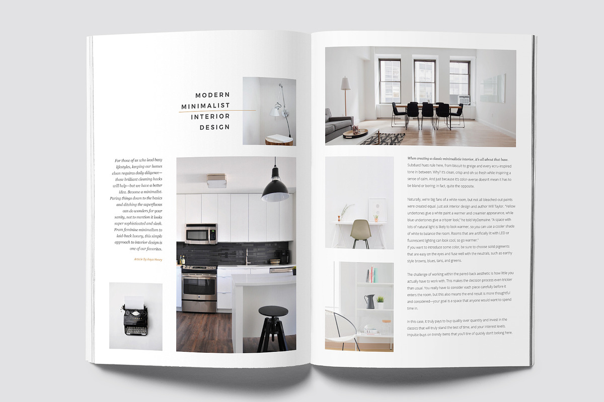 Minimal Interior Magazine, a Magazine Template by rubirubiko (Photo 6 of 8)