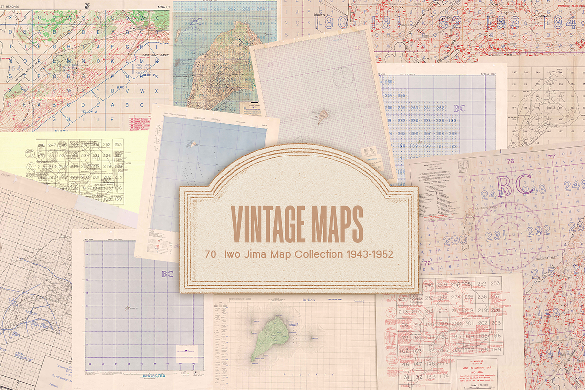 500+ Vintage Maps, an Object Graphic by Lilithcollageart (Photo 10 of 14)