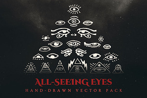 Esoteric All-Seeing Eyes Vector Pack