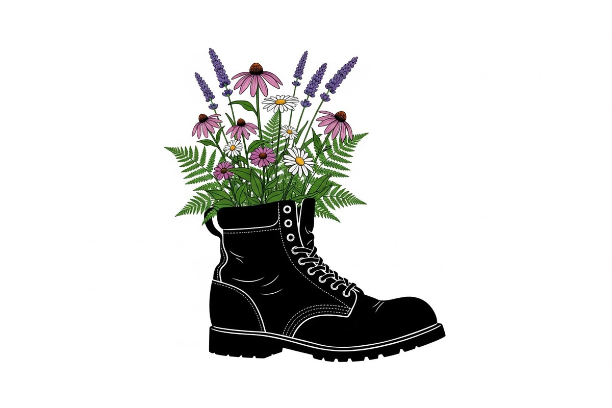 Floral Boot Silhouette Bundle, an Illustration by Gaye Art (Photo 29 of 31)