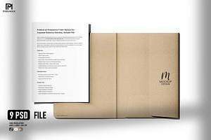A4 Presentation Folder & Mockup