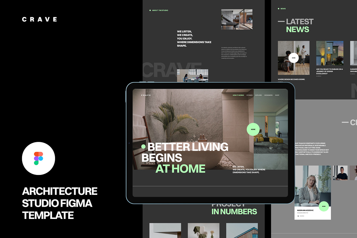 Architectural Design Figma Template, an UI Kit Template by neuwebz (Photo 1 of 5)