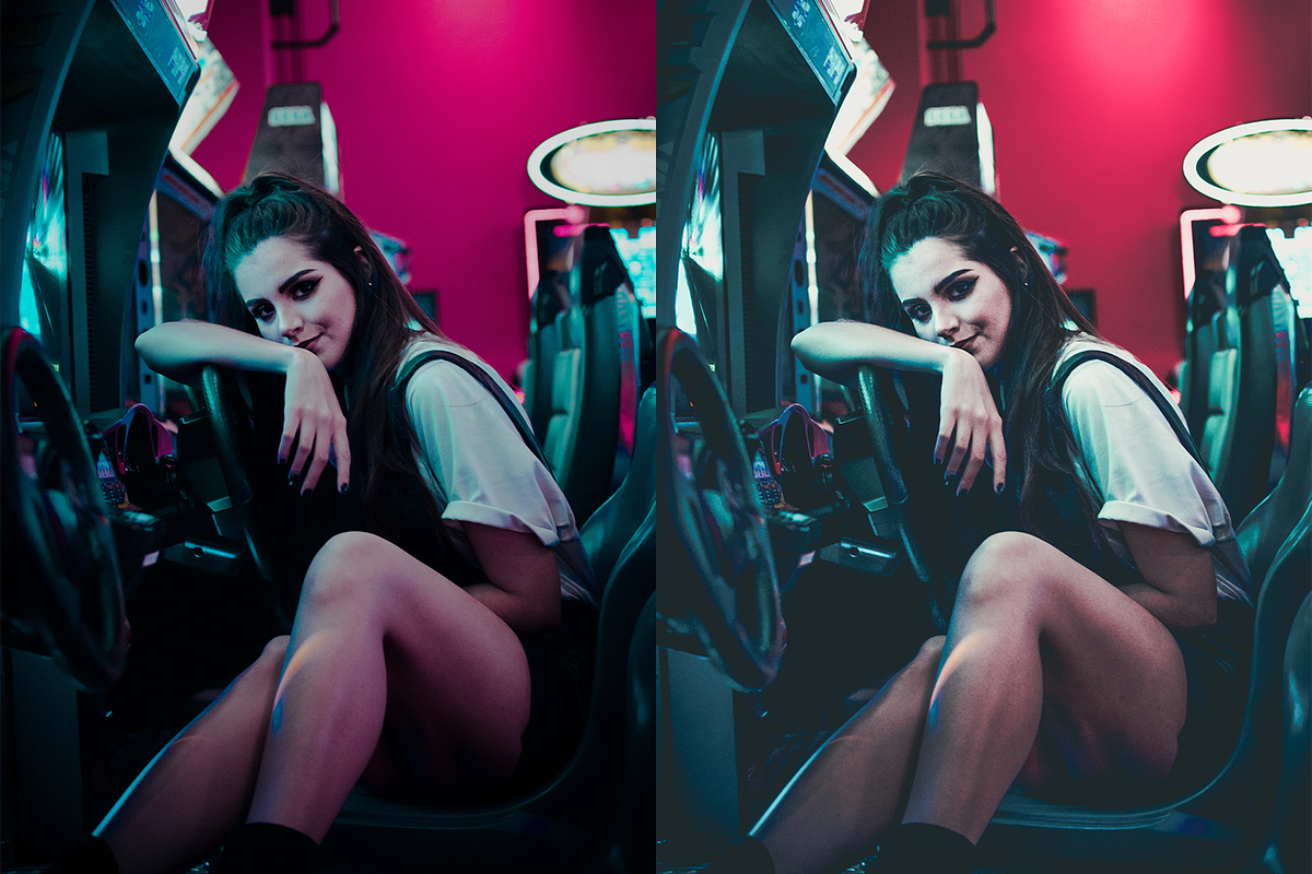 NEON DREAM Mobile Lightroom Preset preview 4