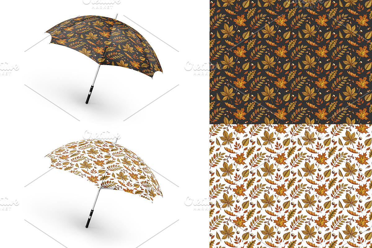 Pumpkins and Leaves Set, an Illustration by Tabiti (Photo 9 of 14)