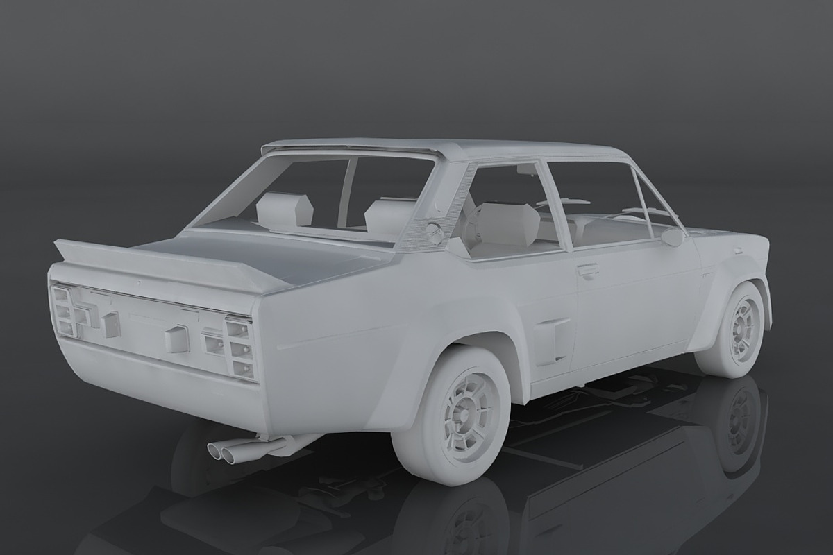FIAT 131 Abarth Rally Stradale, a Cars & Vehicle 3D Model by valtriiu (Photo 9 of 12)