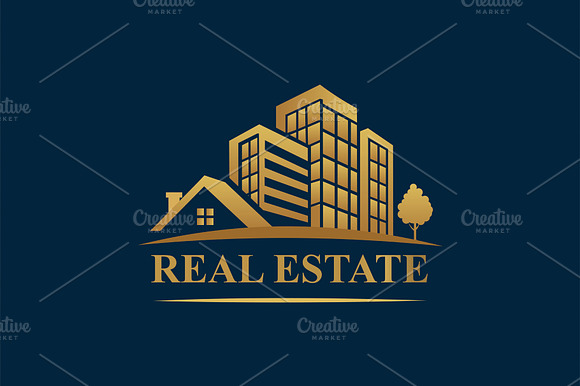 Luxury Real Estate Logo Template preview 2