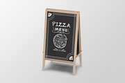 Restaurant Sidewalk Chalkboard PSD, an Advertising Mockup by Mockupdaddy (Thumbnail 6 of 6)
