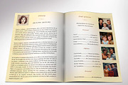 Golden Victorian Funeral Program, a Brochure Template by Four C Graphic (Thumbnail 2 of 5)