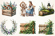 Nordic Summer Element Clipart, an Illustration by Libby Wishes (Thumbnail 3 of 6)