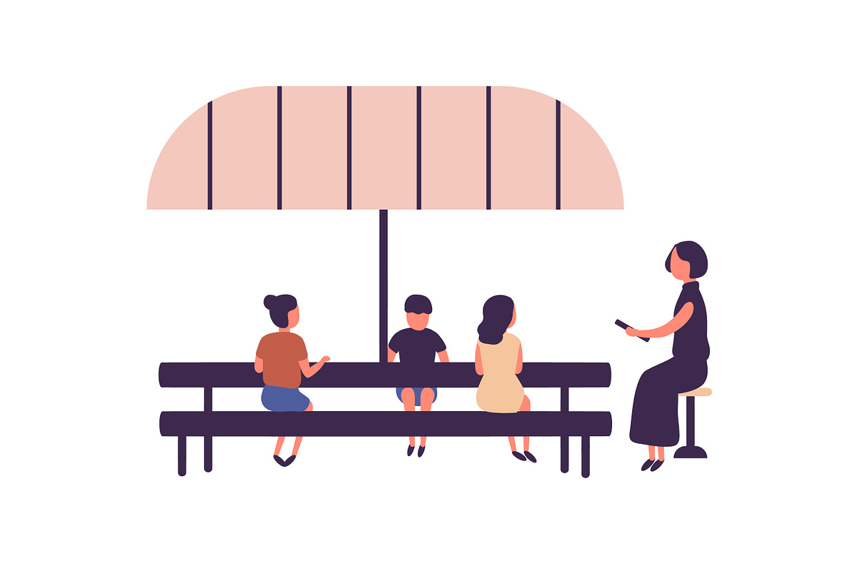 Outdoor lesson in kindergarten, an Education Illustration by Good Studio (Photo 3 of 4)