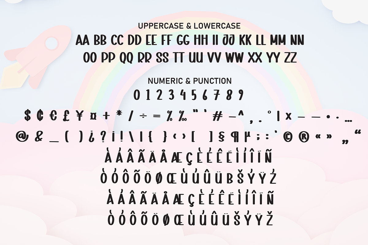 Baby Rainbow | Script Font, a Script Font by Scratchones (Photo 7 of 8)