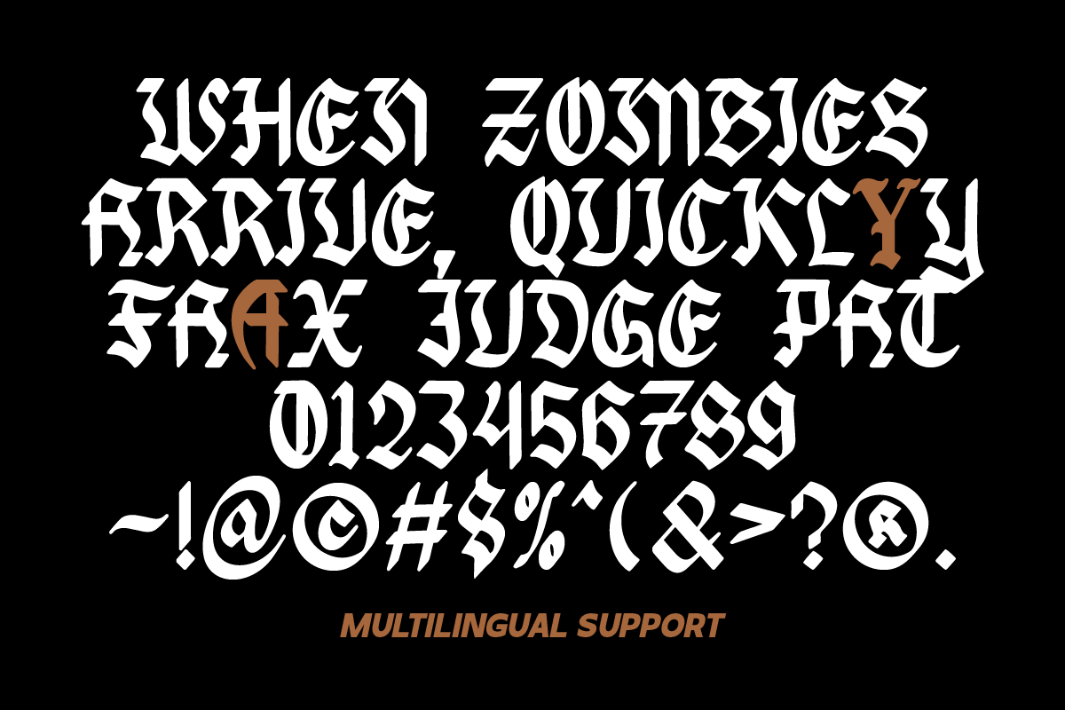 Swoxest Blackletter Font, a Blackletter Font by Ronny Studio (Photo 7 of 7)