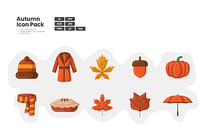 Autumn Icon Pack, a Duotone Icon by erifqizeicon