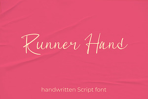 Runner Hand-Handwritten Script Font