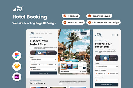 StayVista - Hotel Booking Web Landin, a Landing Page Template by twinstd