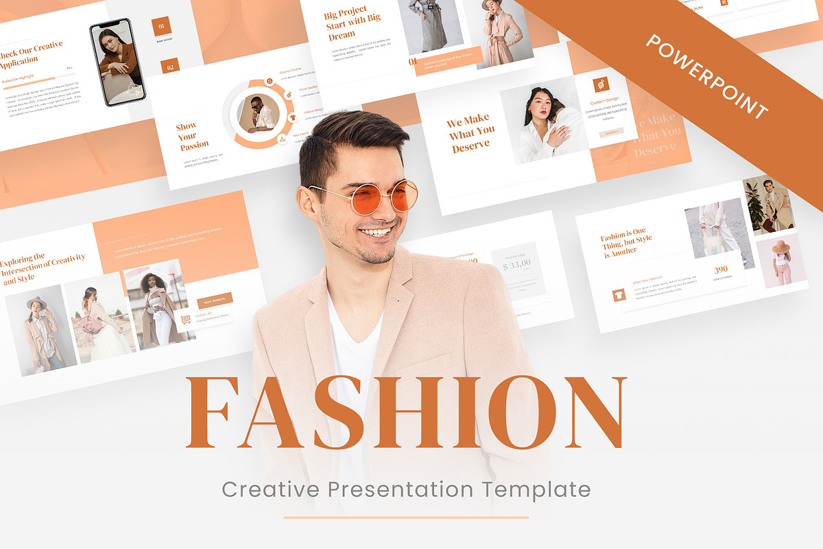 Beaue – Fashion PowerPoint Template, a Presentation Template by Premast (Photo 1 of 3)