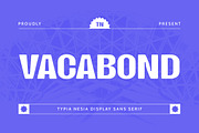 Vacabond - Modern Display Sans Serif, a Sans Serif Font by Typia Nesia (Thumbnail 1 of 11)