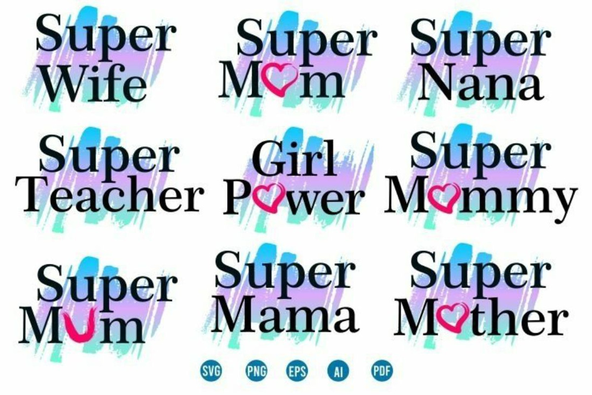 Mothers Day SVG Design Bundle, an Object Graphic by D2PUTRI (Photo 15 of 27)