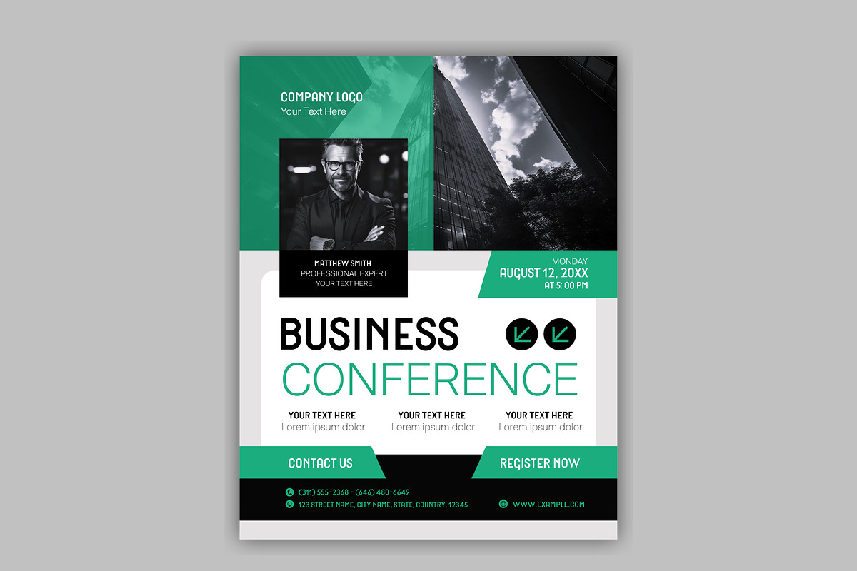 Business Conference Flyer, a Templates & Theme by studiogstock