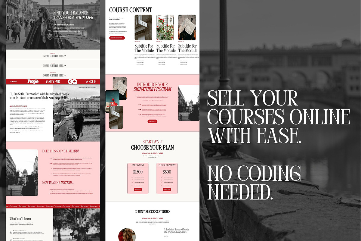 Squarespace Landing Page Template, a Squarespace Template by Sofia Designs (Photo 3 of 8)