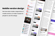 Delta News - Website uikit for news, an UI Kit Template by Minialis (Thumbnail 4 of 6)